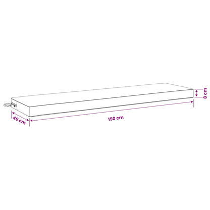 Bankkussen SOEST 100% Polyester Grijs 150 x 40 x 8 cm