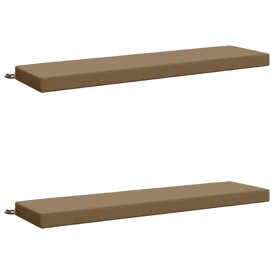 2-delige Bankkussens SOEST 2 st 100% Polyester Taupe