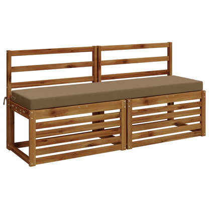 2-delige Bankkussens SOEST 2 st 100% Polyester Taupe