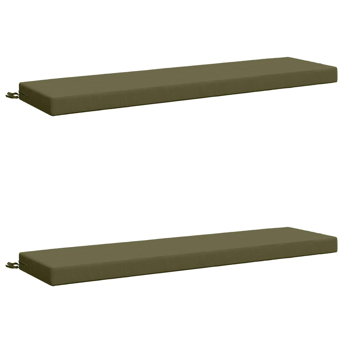 2-delige Bankkussens SOEST 2 st 100% Polyester Olijfgroen