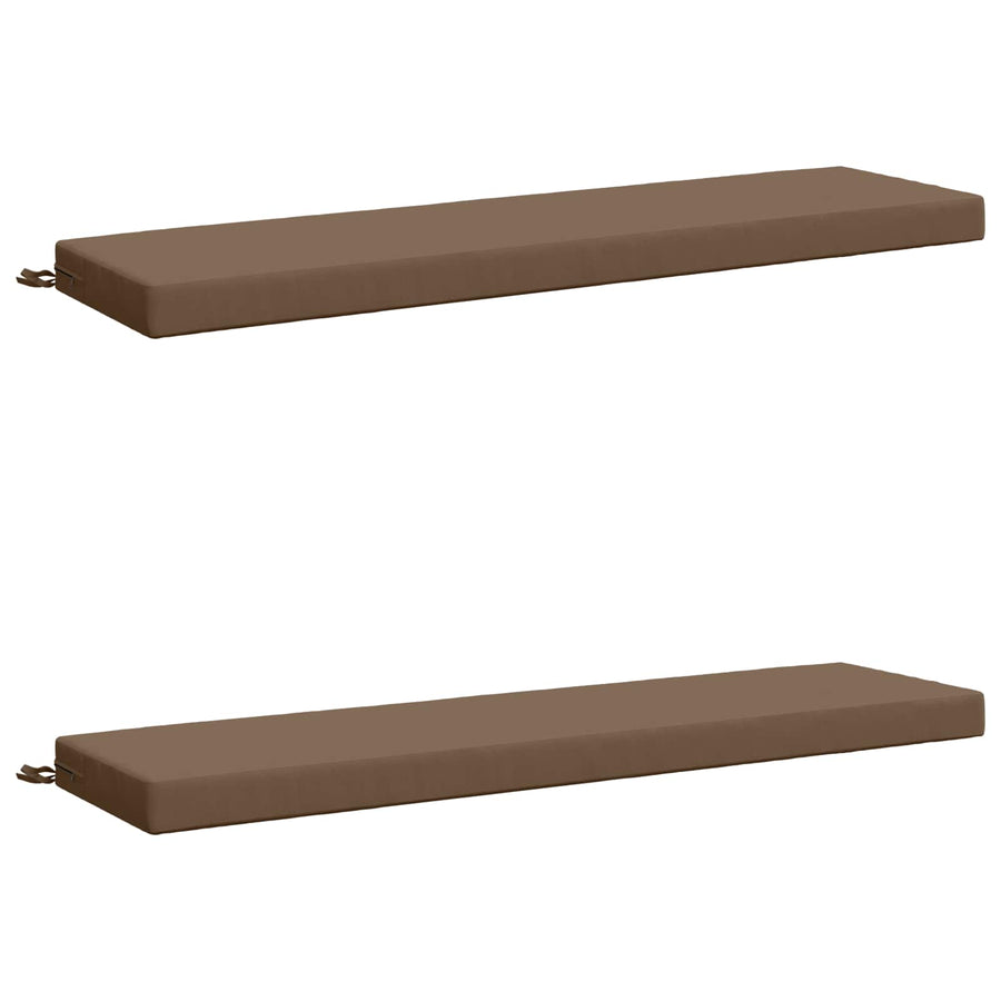 2-delige Bankkussens SOEST 2 st 100% Polyester Taupe