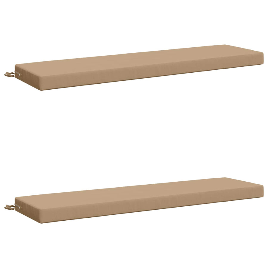 2-delige Bankkussens SOEST 2 st 100% Polyester Zand