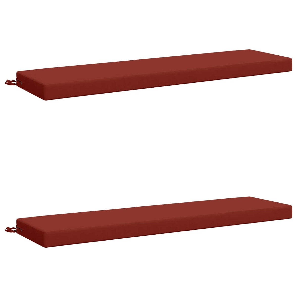 2-delige Bankkussens SOEST 2 st 100% Polyester Rood
