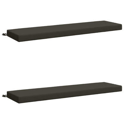 2-delige Bankkussens SOEST 2 st 100% Polyester Antraciet
