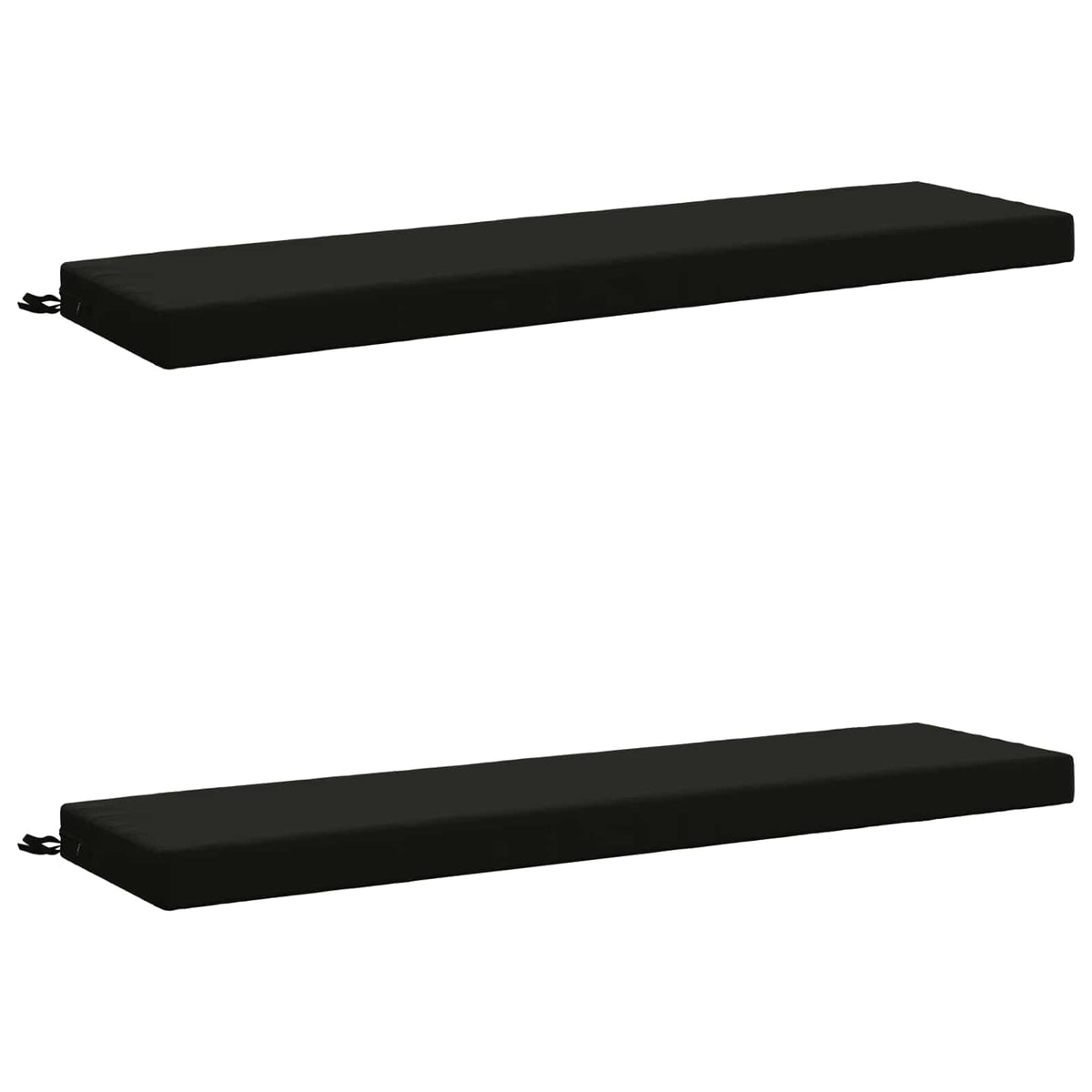 2-delige Bankkussens SOEST 2 st 100% Polyester Zwart