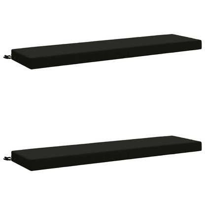 2-delige Bankkussens SOEST 2 st 100% Polyester Zwart
