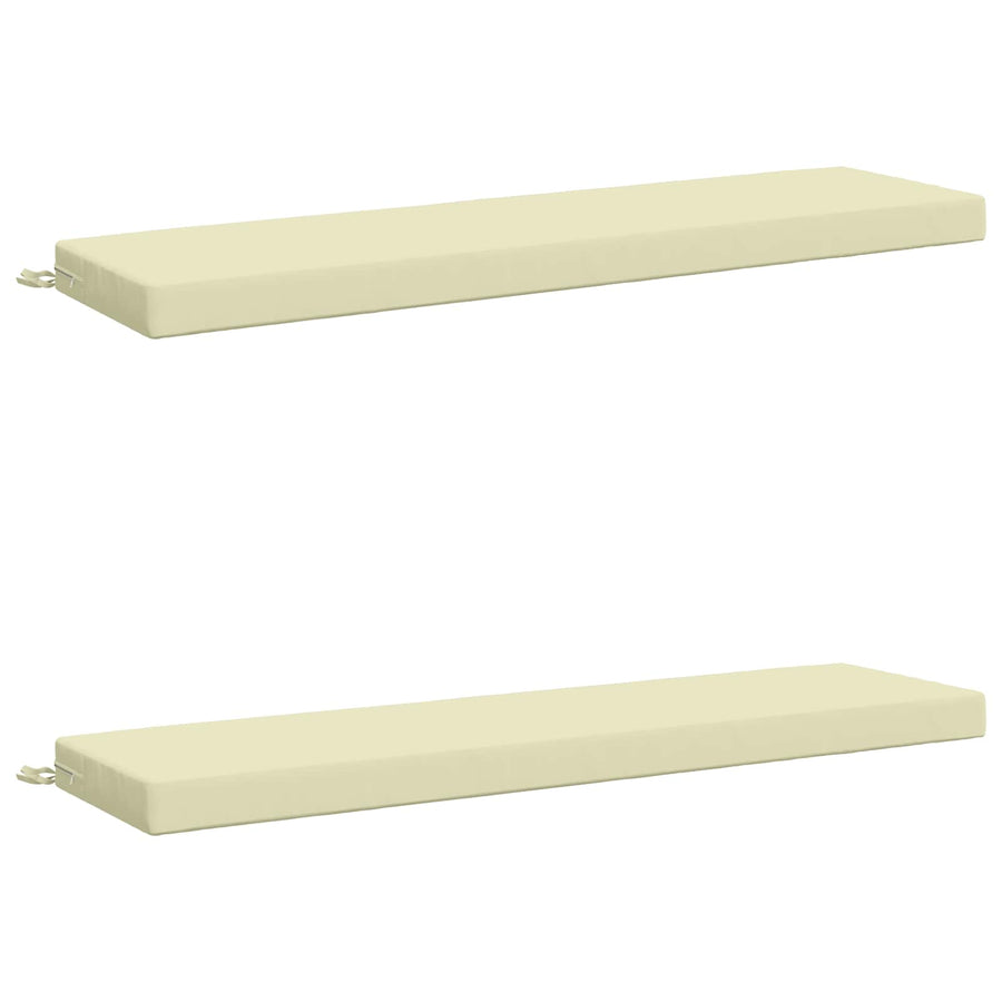 2-delige Bankkussens SOEST 2 st 100% Polyester Crèmekleurig