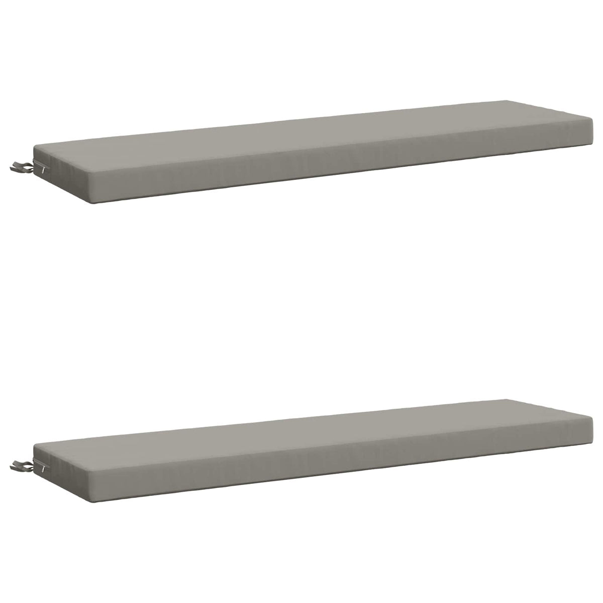 2-delige Bankkussens SOEST 2 st 100% Polyester Grijs