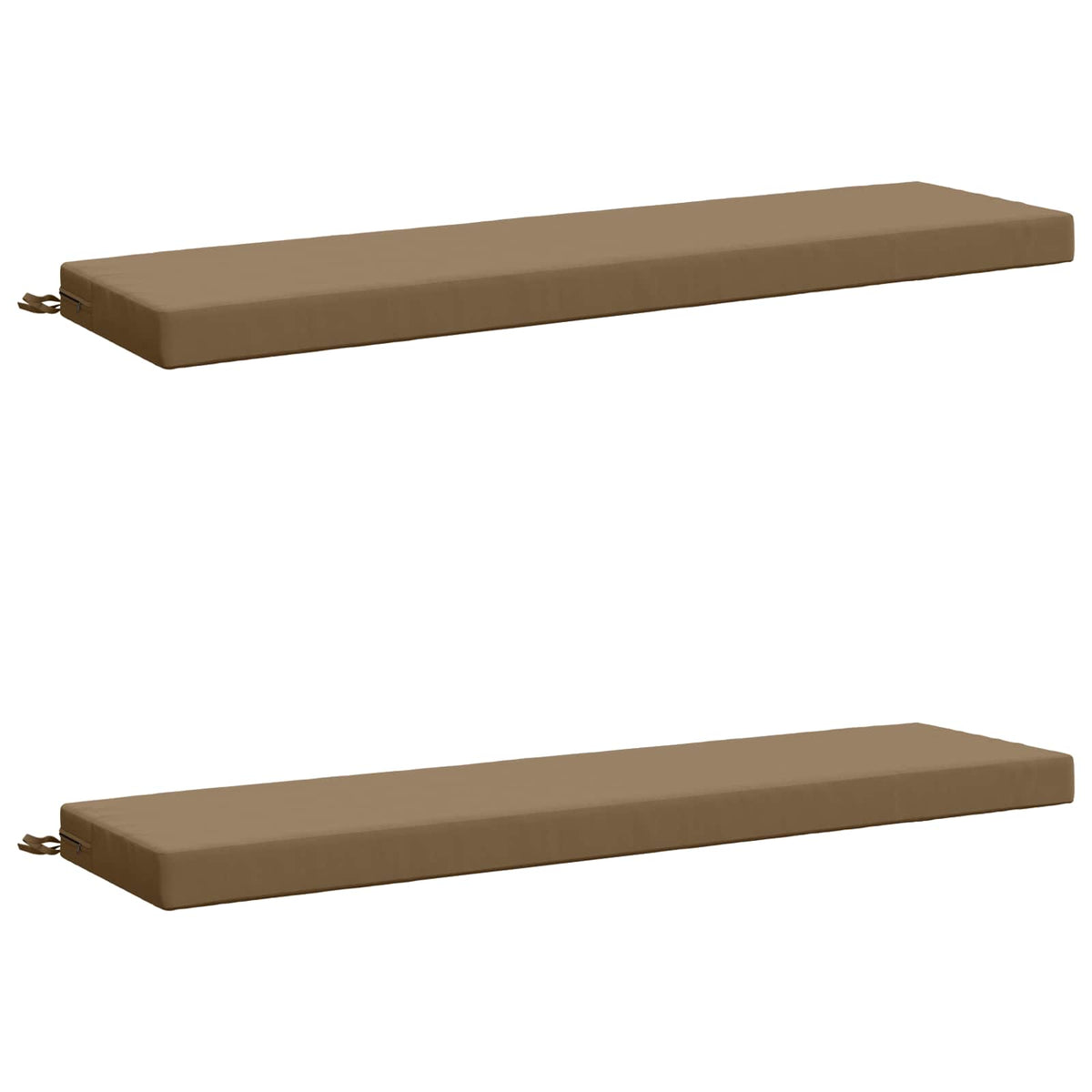 2-delige Bankkussens SOEST 2 st 100% Polyester Taupe