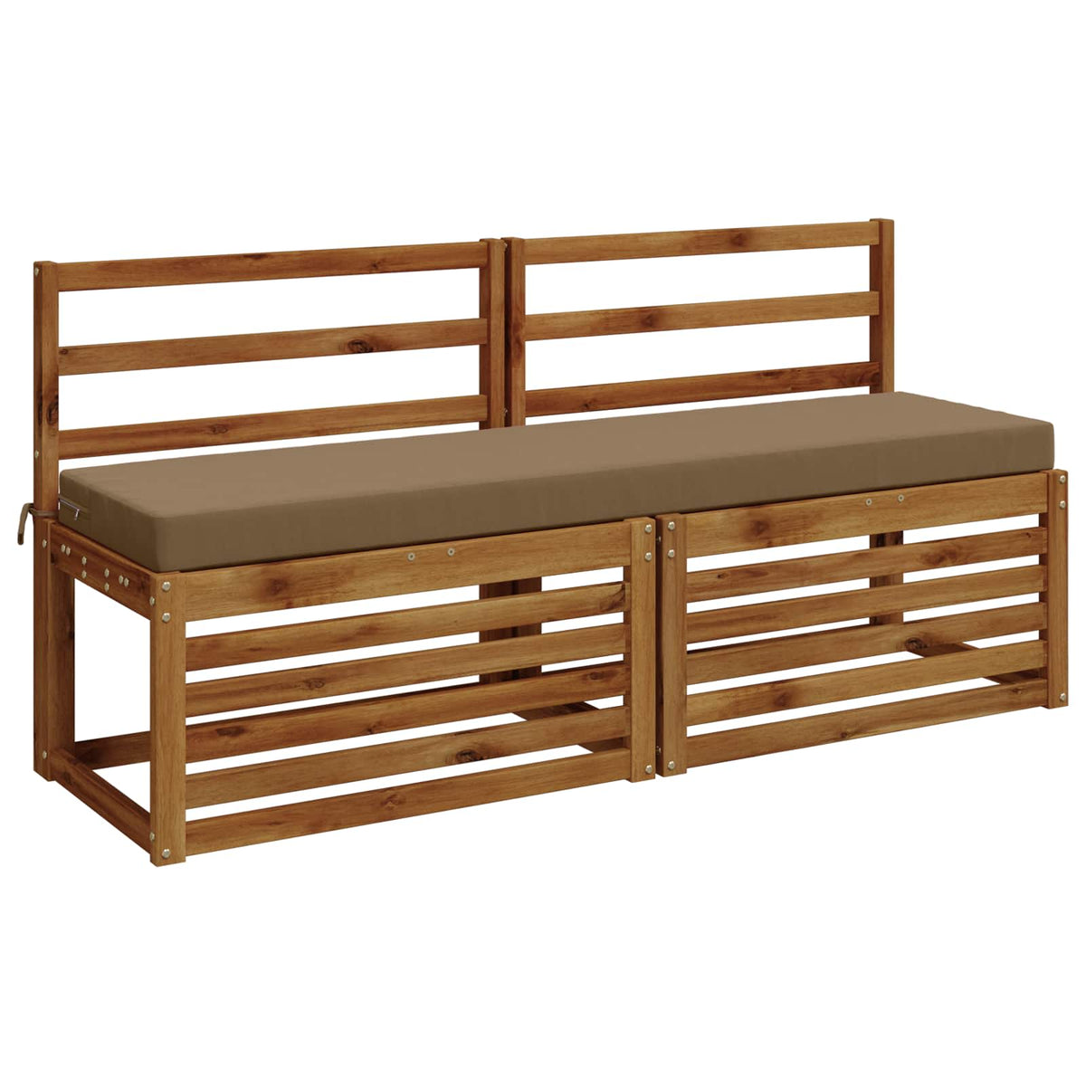 2-delige Bankkussens SOEST 2 st 100% Polyester Taupe