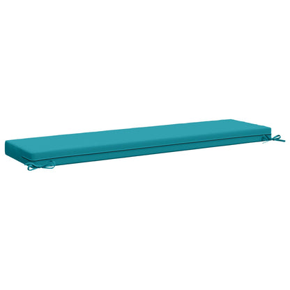 Bankkussen SOEST 100% Polyester Turquoise 160 x 40 x 8 cm