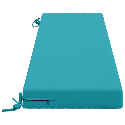 Bankkussen SOEST 100% Polyester Turquoise 160 x 40 x 8 cm
