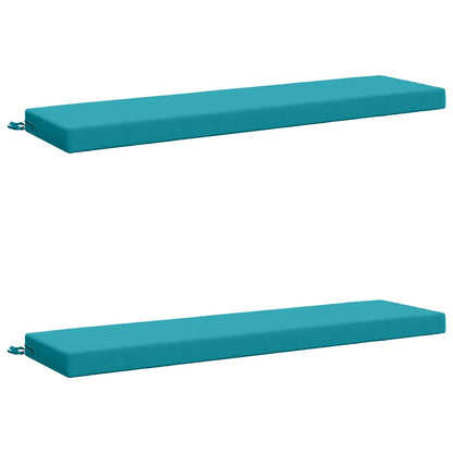 2-delige Bankkussens SOEST 2 st 100% Polyester Turquoise