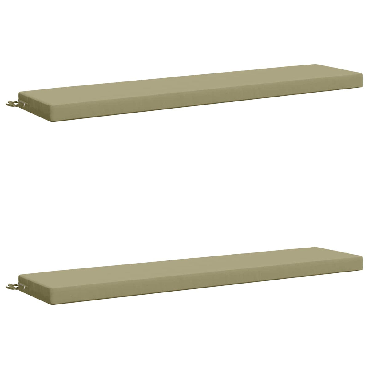 2-delige Bankkussens SOEST 2 st 100% Polyester Lichtgroen