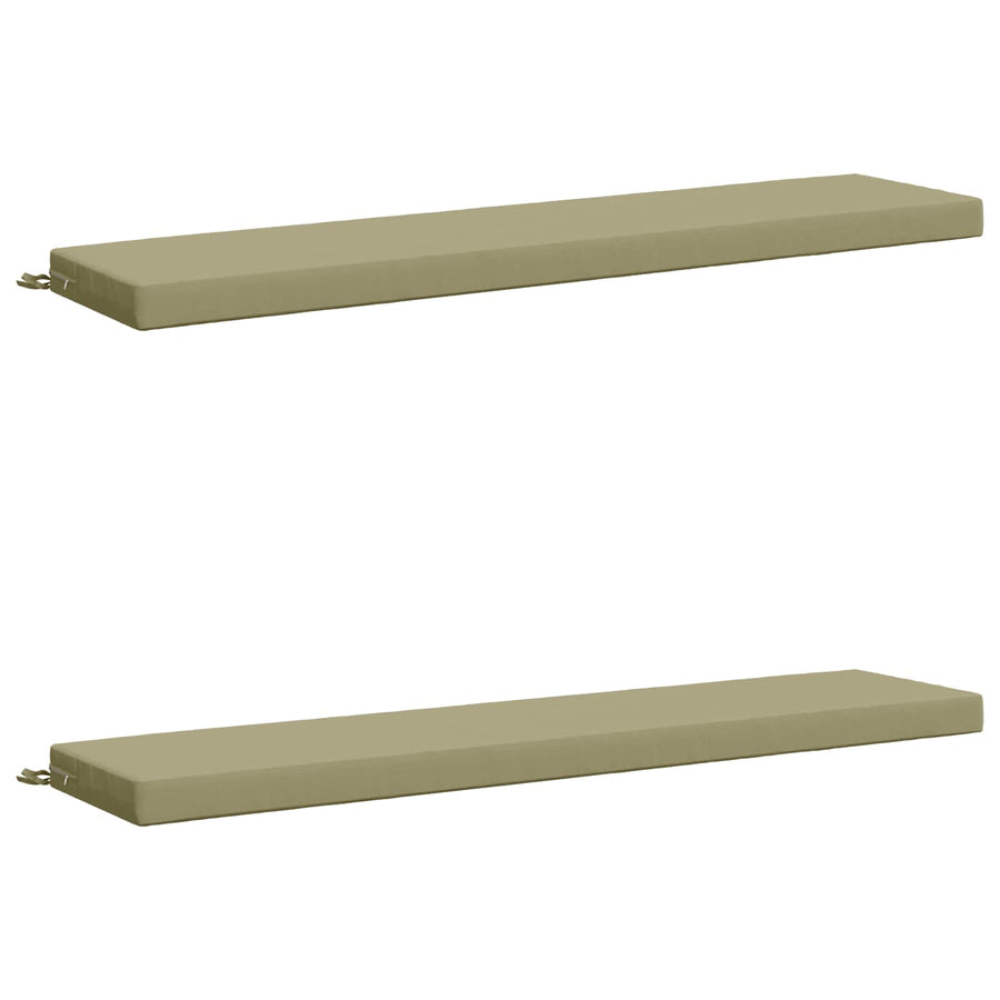 2-delige Bankkussens SOEST 2 st 100% Polyester Lichtgroen