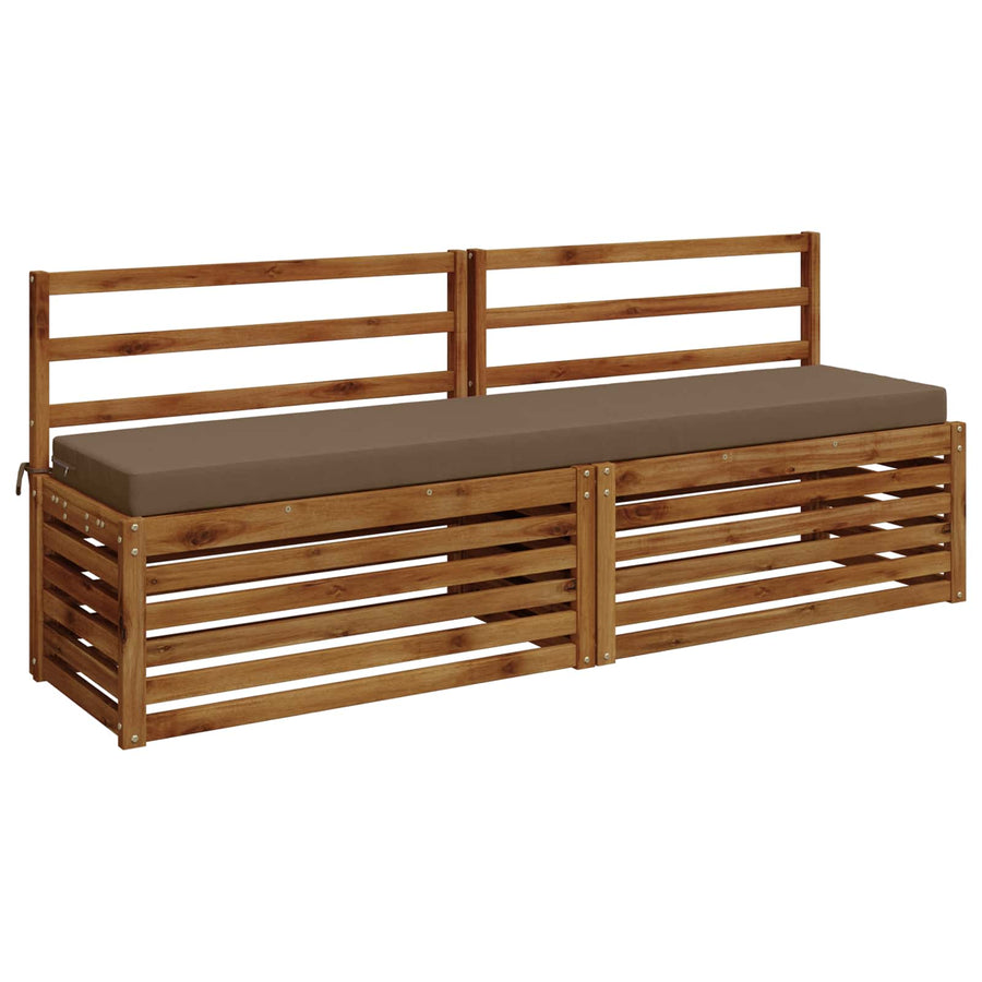 Bankkussen SOEST 100% Polyester Taupe 170 x 40 x 8 cm