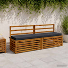 Bankkussen 180x40x8 cm polyester donkerblauw