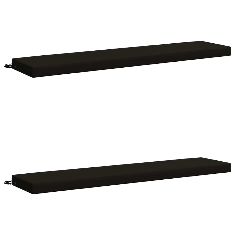 2-delige Bankkussens SOEST 2 st 100% Polyester Zwart