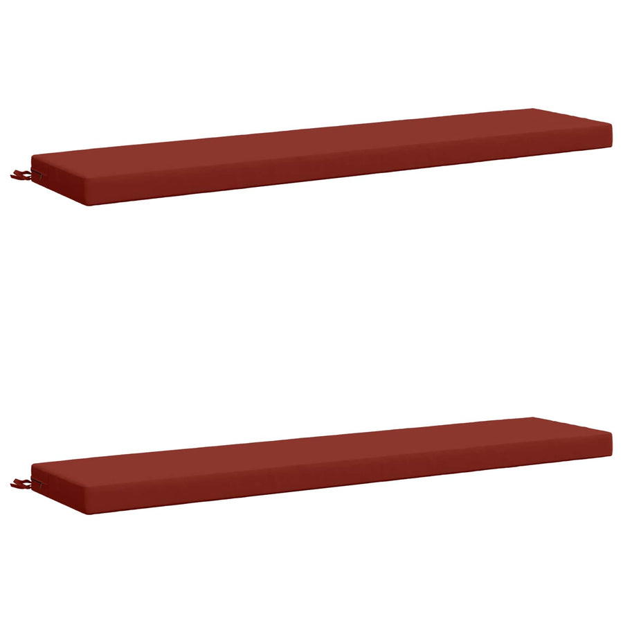 2-delige Bankkussens SOEST 2 st 100% Polyester Rood
