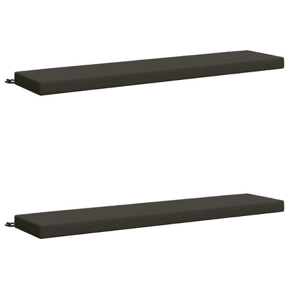 2-delige Bankkussens SOEST 2 st 100% Polyester Antraciet