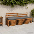 Bankkussen 180x40x8 cm grijs polyester