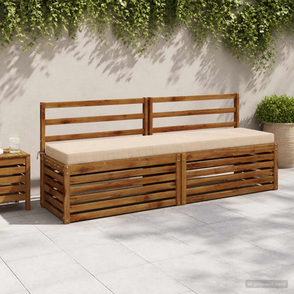 Bankkussen SOEST 100% Polyester Crèmekleurig 180 x 40 x 8 cm