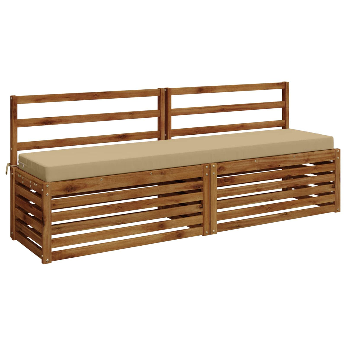 Bankkussen SOEST 100% Polyester Beige 170 x 40 x 8 cm