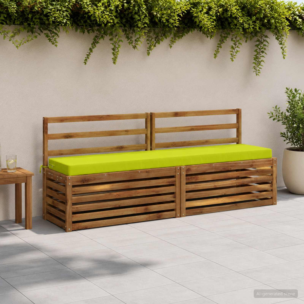 2-delige Bankkussens SOEST 2 st 100% Polyester Helder groen