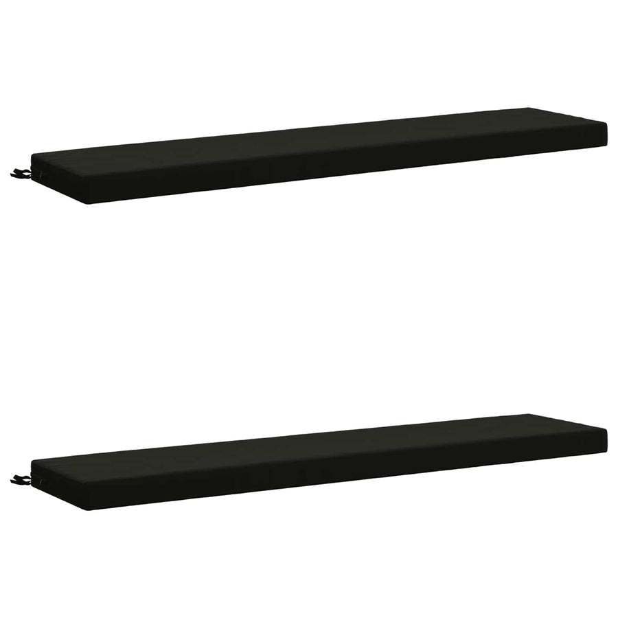 2-delige Bankkussens SOEST 2 st 100% Polyester Zwart