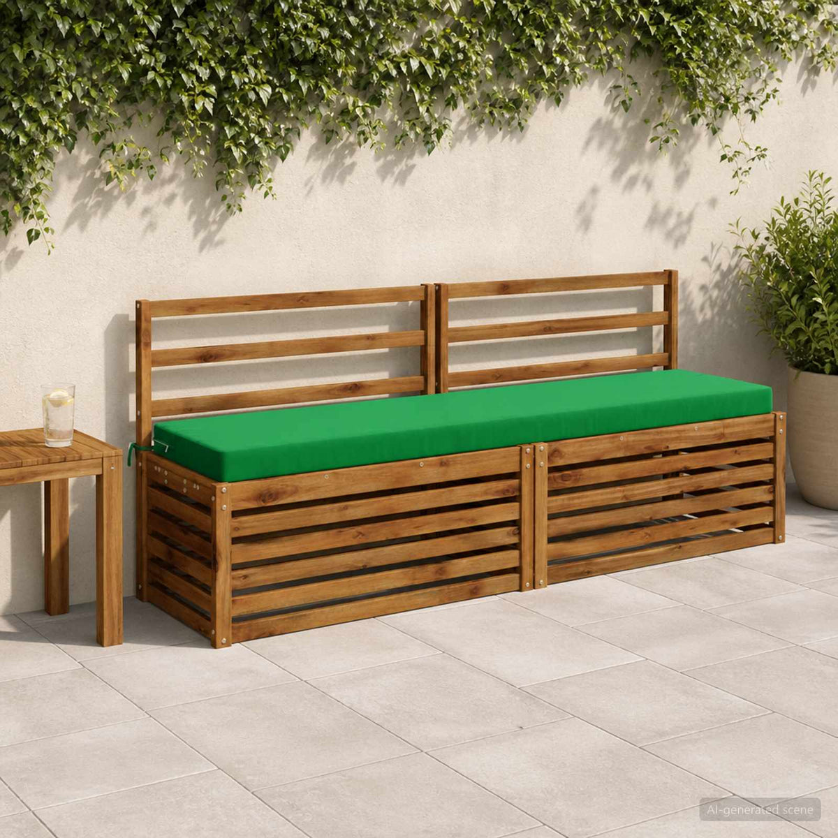 2-delige Bankkussens SOEST 2 st 100% Polyester Groen