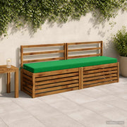 Bankkussen groen 170x40x8 cm polyester