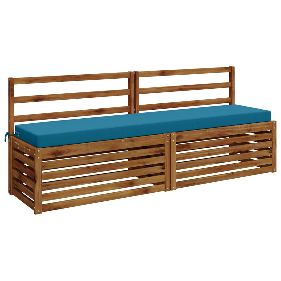 Bankkussen SOEST 100% Polyester Lichtblauw 170 x 40 x 8 cm