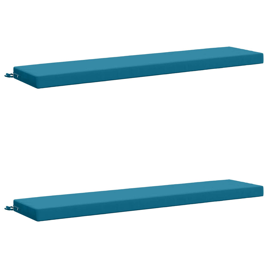 2-delige Bankkussens SOEST 2 st 100% Polyester Lichtblauw