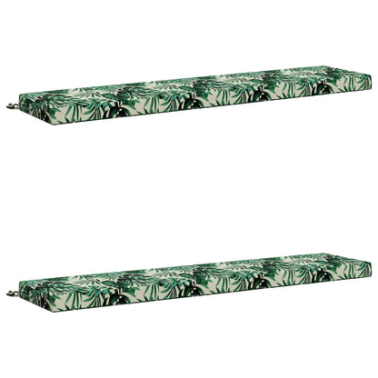 2-delige Bankkussens SOEST 2 st 100% Polyester Bladpatroon