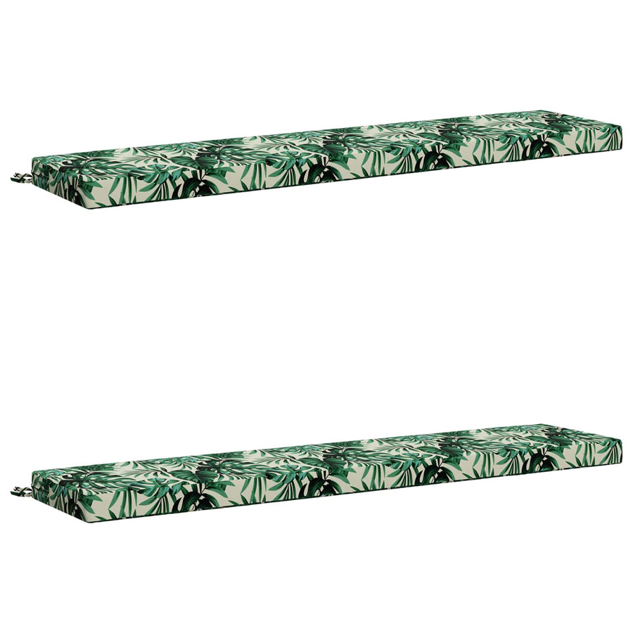 2-delige Bankkussens SOEST 2 st 100% Polyester Bladpatroon
