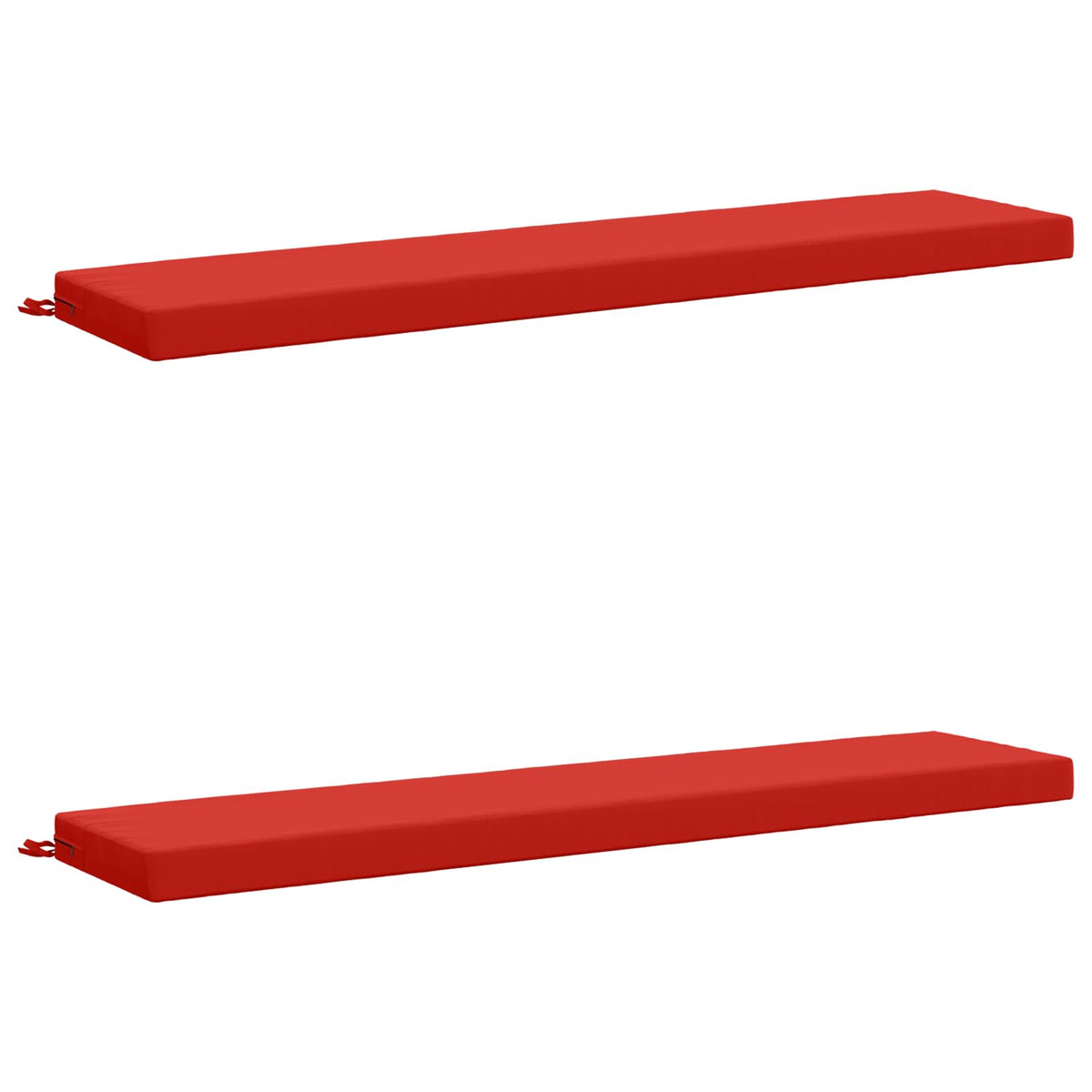2-delige Bankkussens SOEST 2 st 100% Polyester Rood