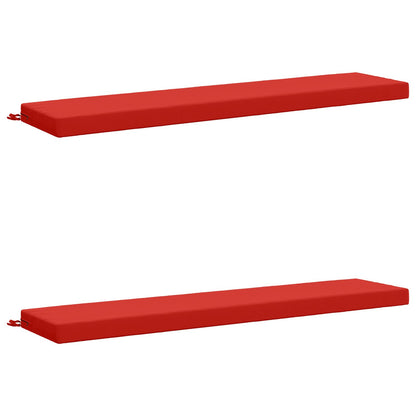 2-delige Bankkussens SOEST 2 st 100% Polyester Rood