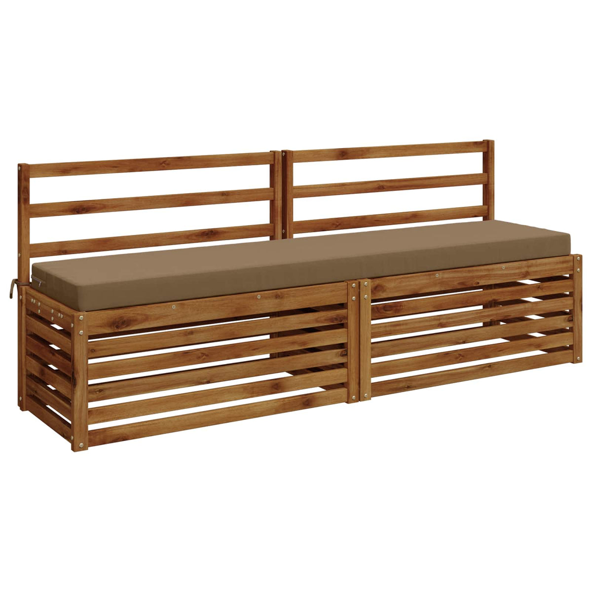 Bankkussen SOEST 100% Polyester Taupe 170 x 40 x 8 cm
