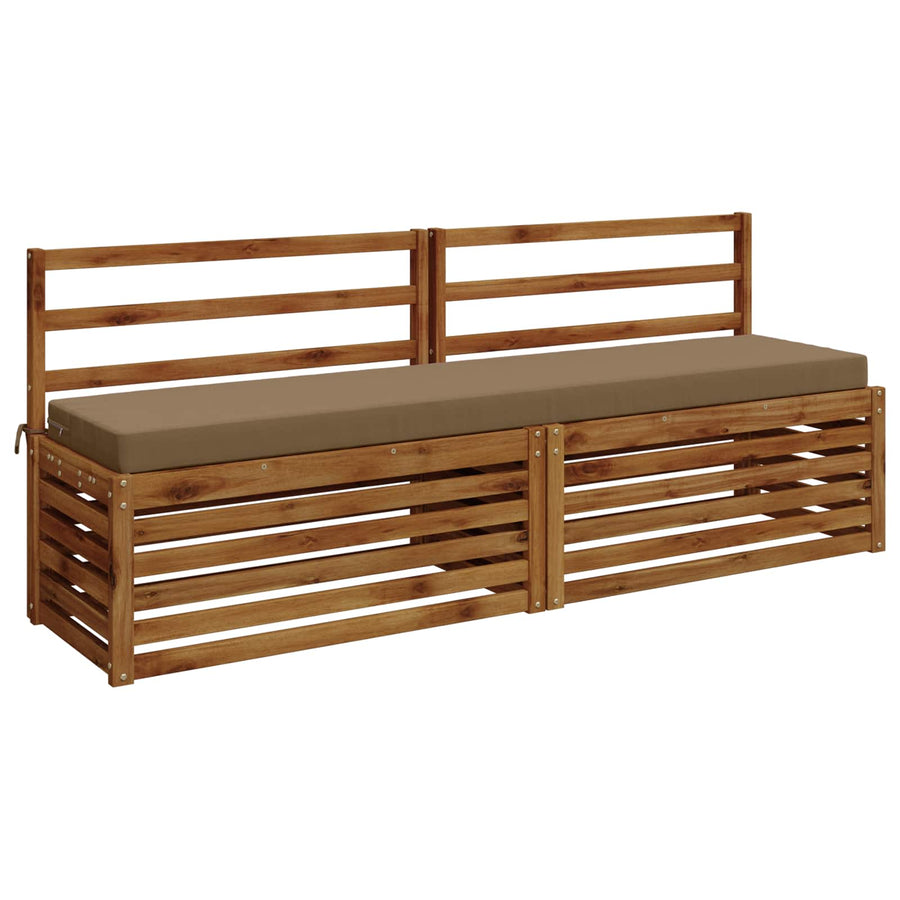 2-delige Bankkussens SOEST 2 st 100% Polyester Taupe