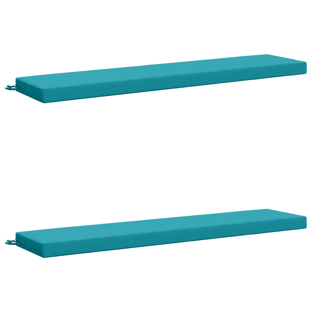 2-delige Bankkussens SOEST 2 st 100% Polyester Turquoise