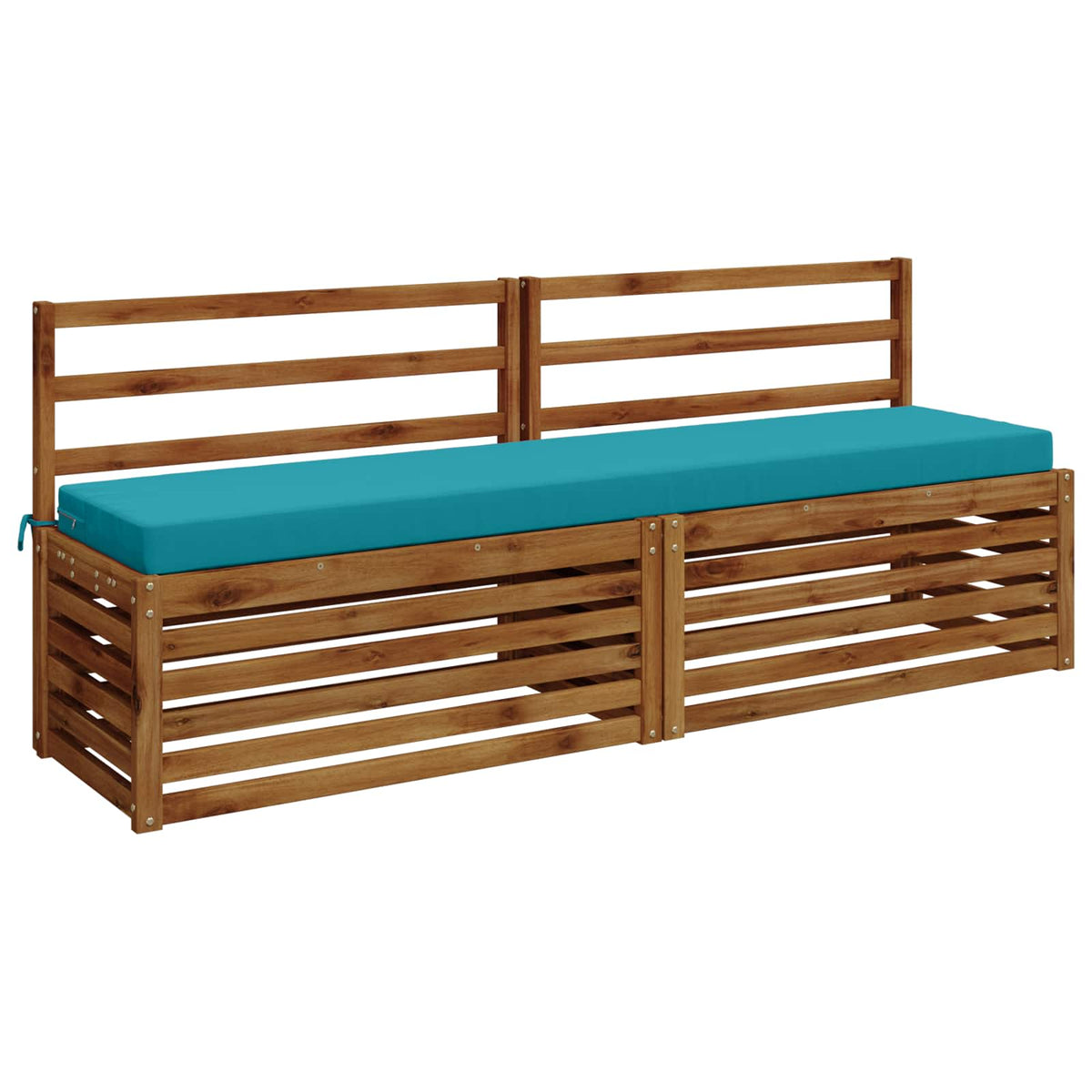 2-delige Bankkussens SOEST 2 st 100% Polyester Turquoise