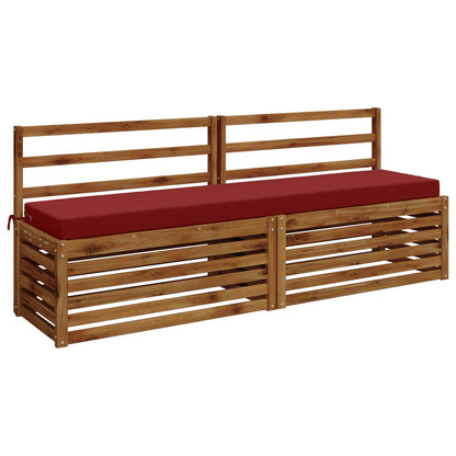 Bankkussen SOEST 100% Polyester Wijnrood 170 x 40 x 8 cm