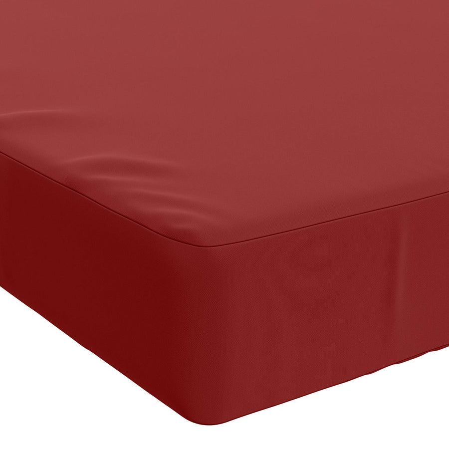 2-delige Bankkussens SOEST 2 st 100% Polyester Wijnrood