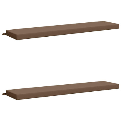 2-delige Bankkussens SOEST 2 st 100% Polyester Taupe
