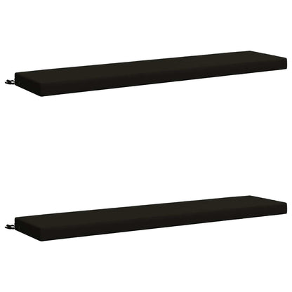2-delige Bankkussens SOEST 2 st 100% Polyester Zwart