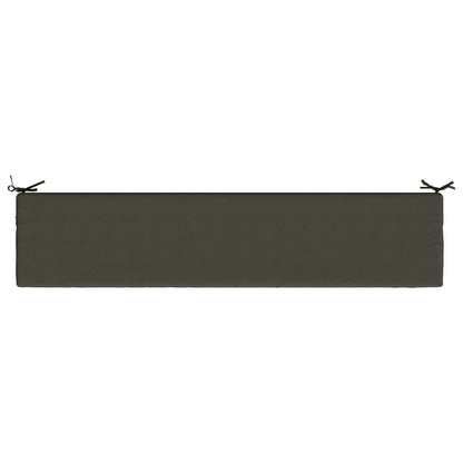 Bankkussen SOEST 100% Polyester Antraciet 180 x 40 x 8 cm