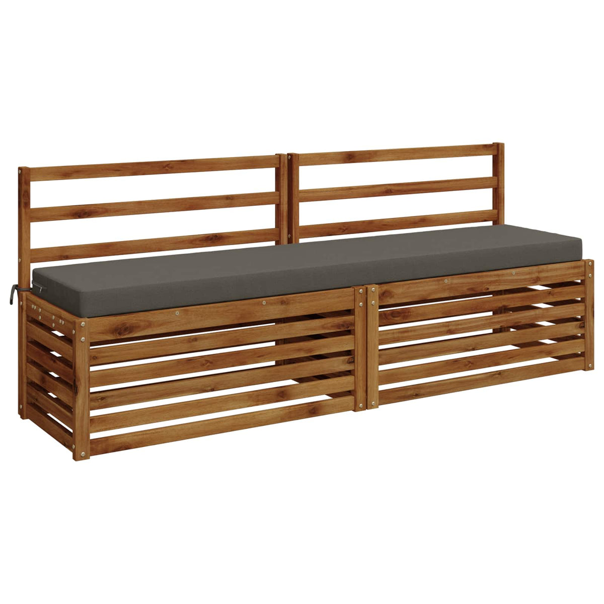 2-delige Bankkussens SOEST 2 st 100% Polyester Grijs
