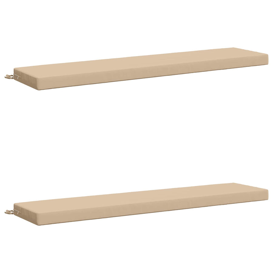 2-delige Bankkussens SOEST 2 st 100% Polyester Crèmekleurig