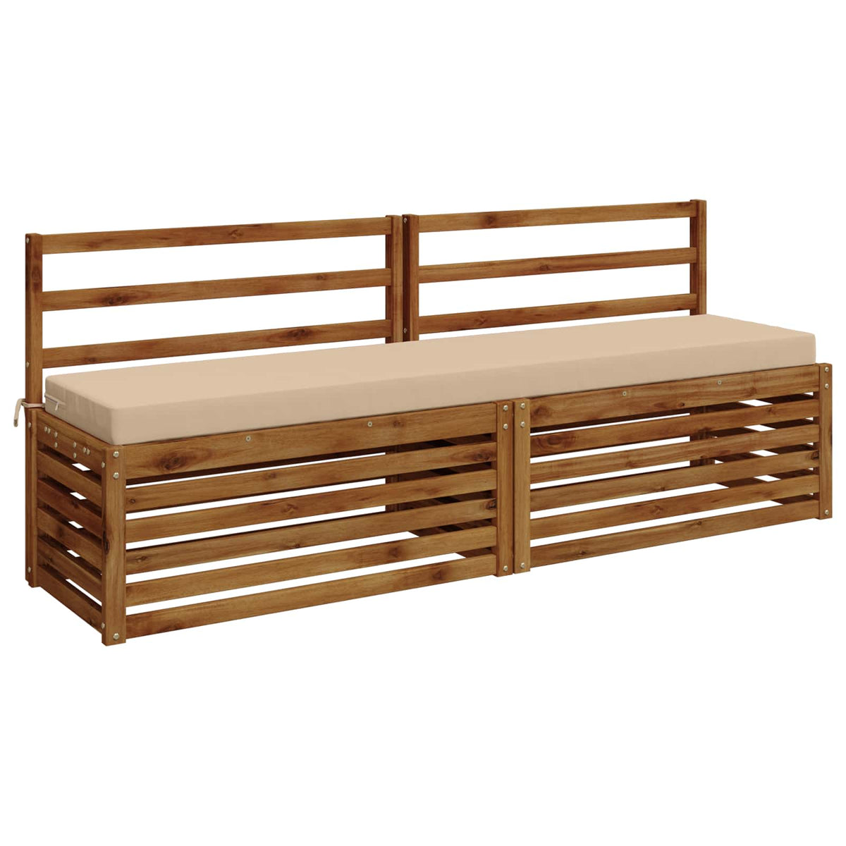 2-delige Bankkussens SOEST 2 st 100% Polyester Crèmekleurig