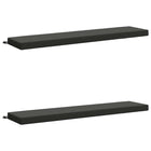 Bankkussens 2 stuks antraciet 100% polyester